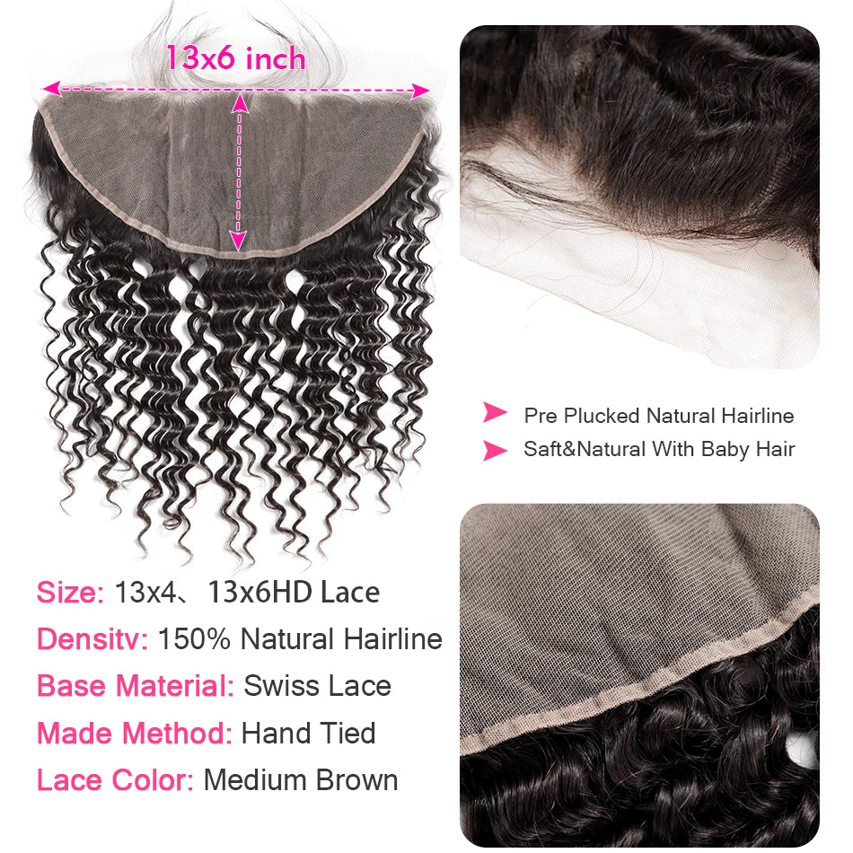 Hair Extension- Deep Curl Lace Set