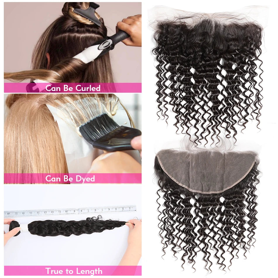 Hair Extension- Deep Curl Lace Set
