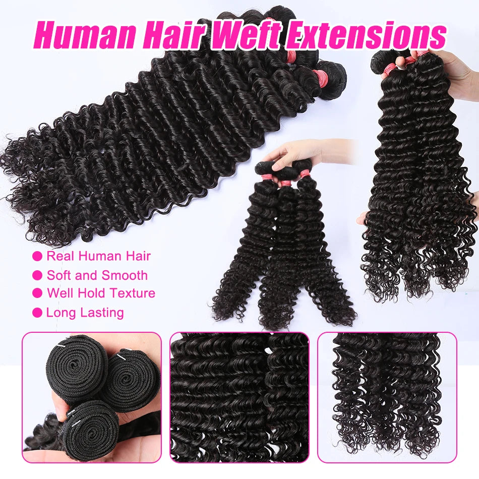 Hair Extension- Curly Queen Deep Waves