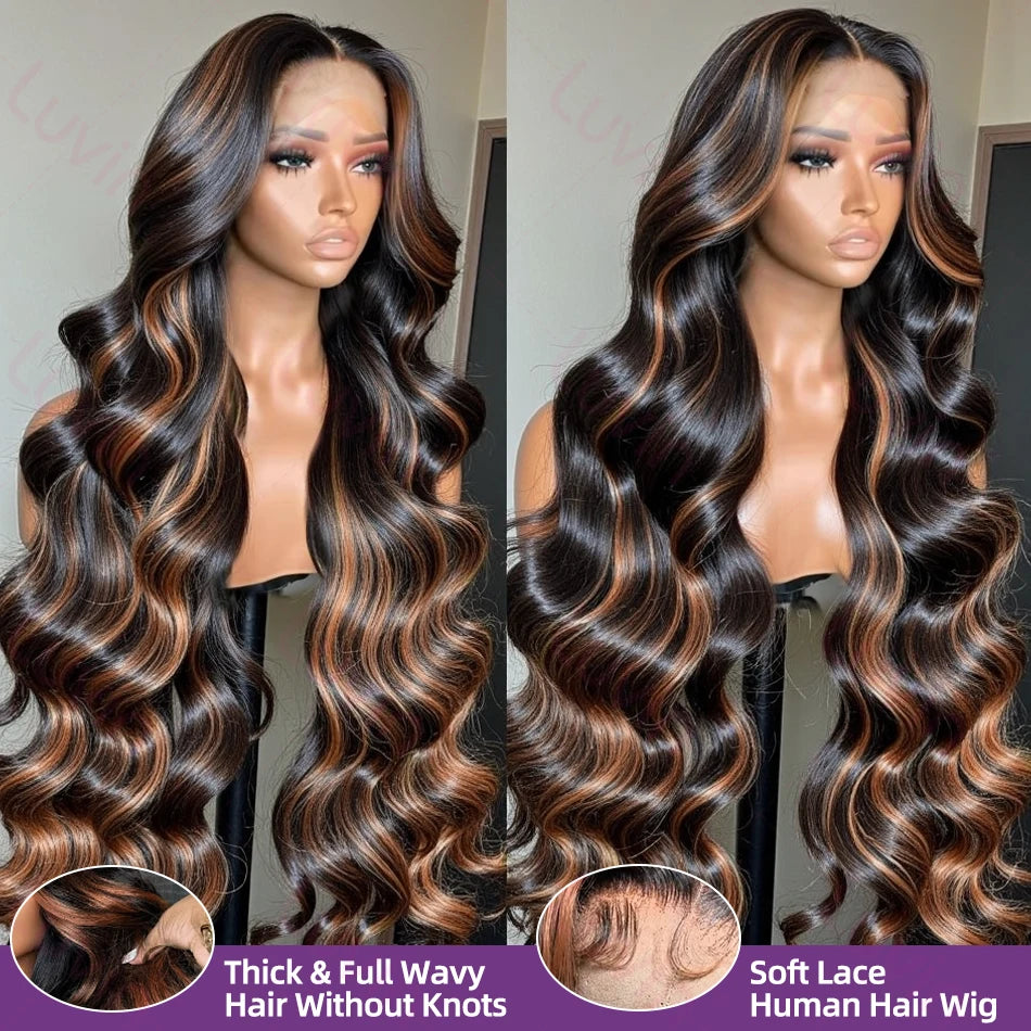 (13x4, 13x6) 16-32"- Bold Blend Body Wave Wig