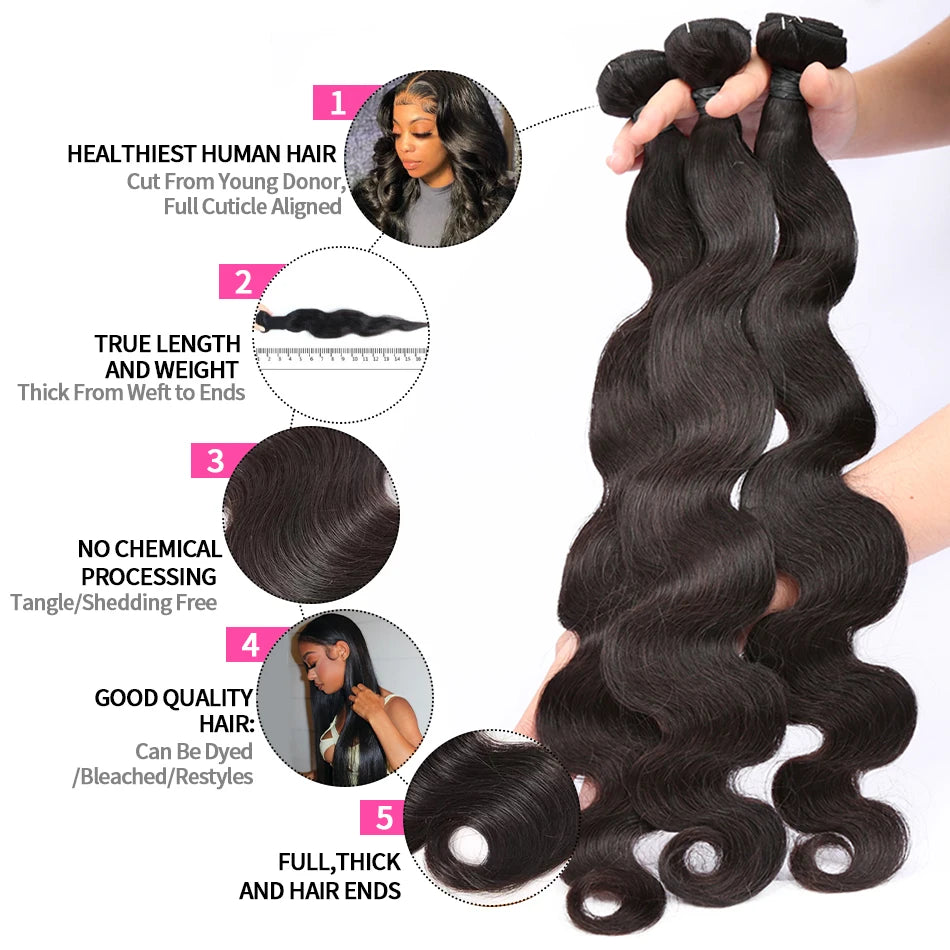 Hair Extension- Luxe Body Wave Bundles ✨