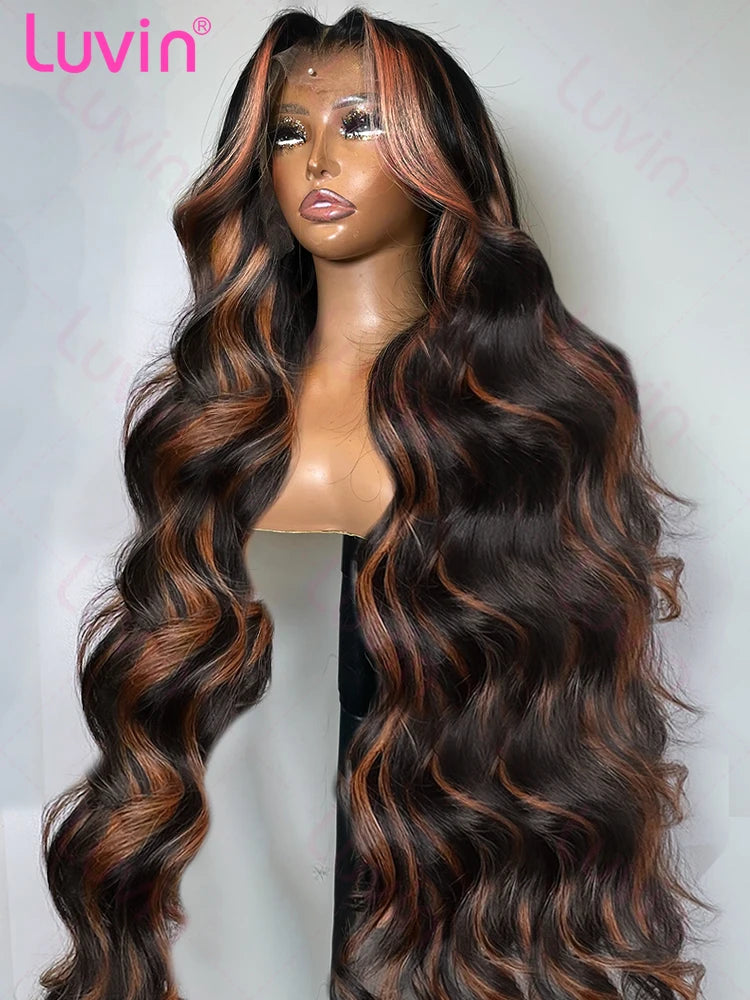 (13x4, 13x6) 16-34"- Ombre Glow Body Wave Wig