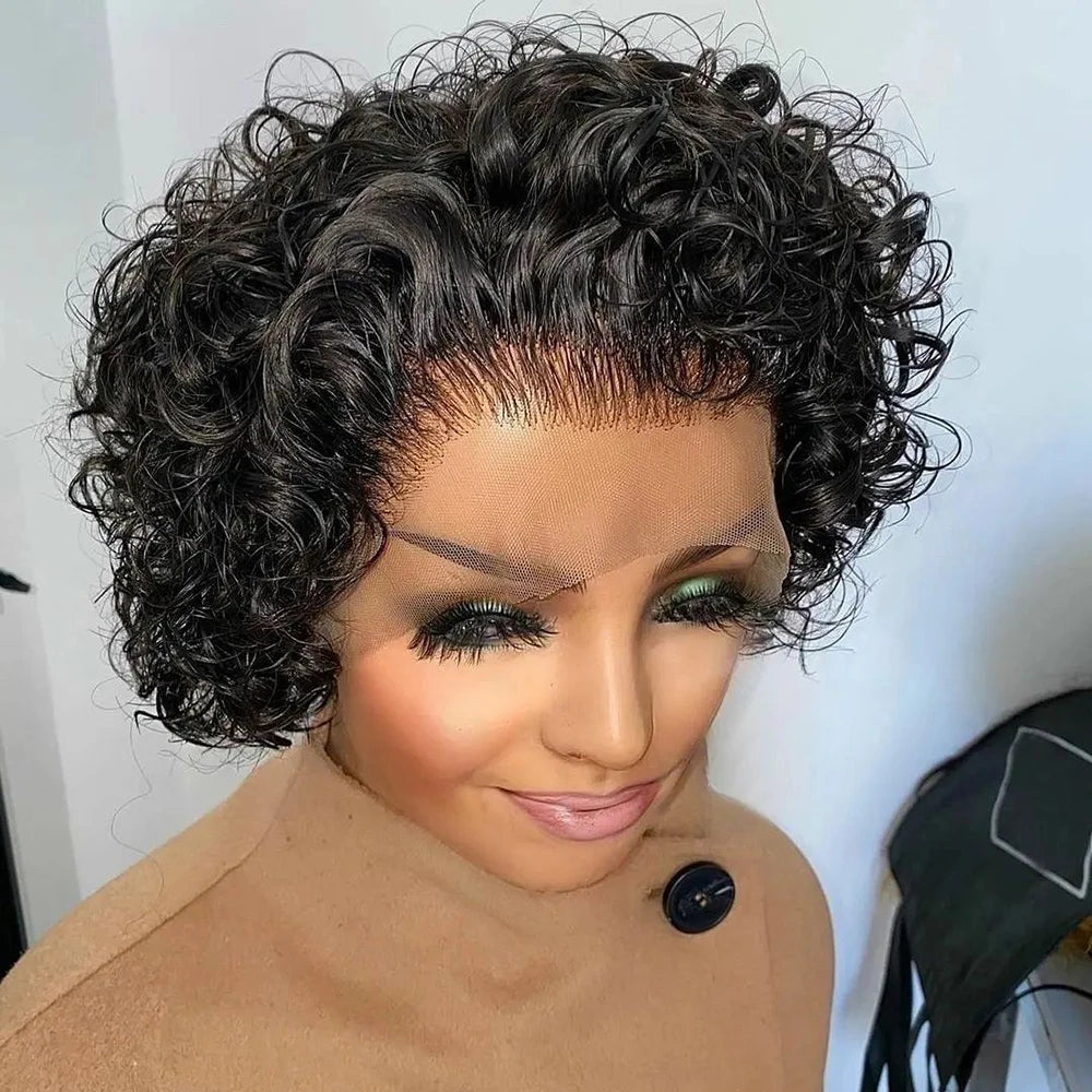 Pixie Cut Curly Wig