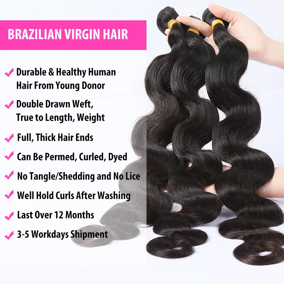 Hair Extension- HD Body Wave Lace Set 💫