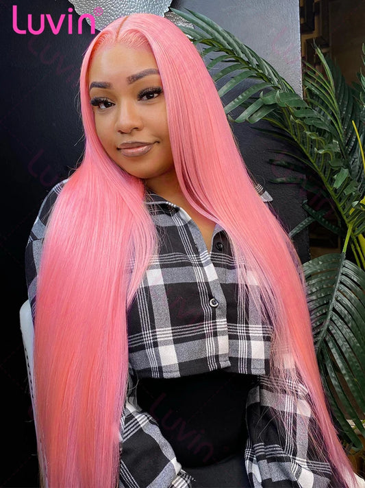 (13x4, 13x6) 18-34"- Pink Perfection Lace Wig 💖