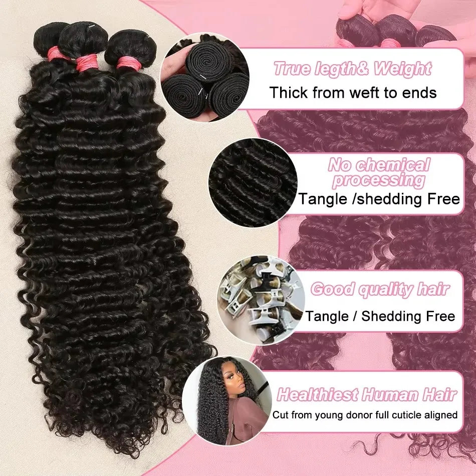 Hair Extension- Curly-Luvin Deep Waves