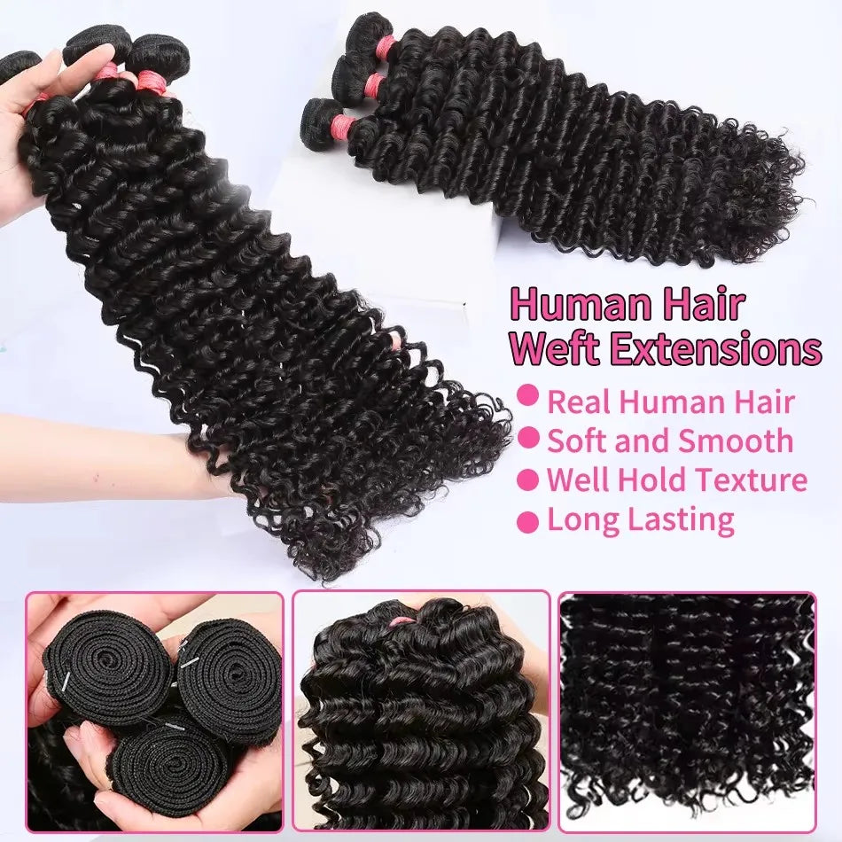 Hair Extension- Curly Queen Deep Waves